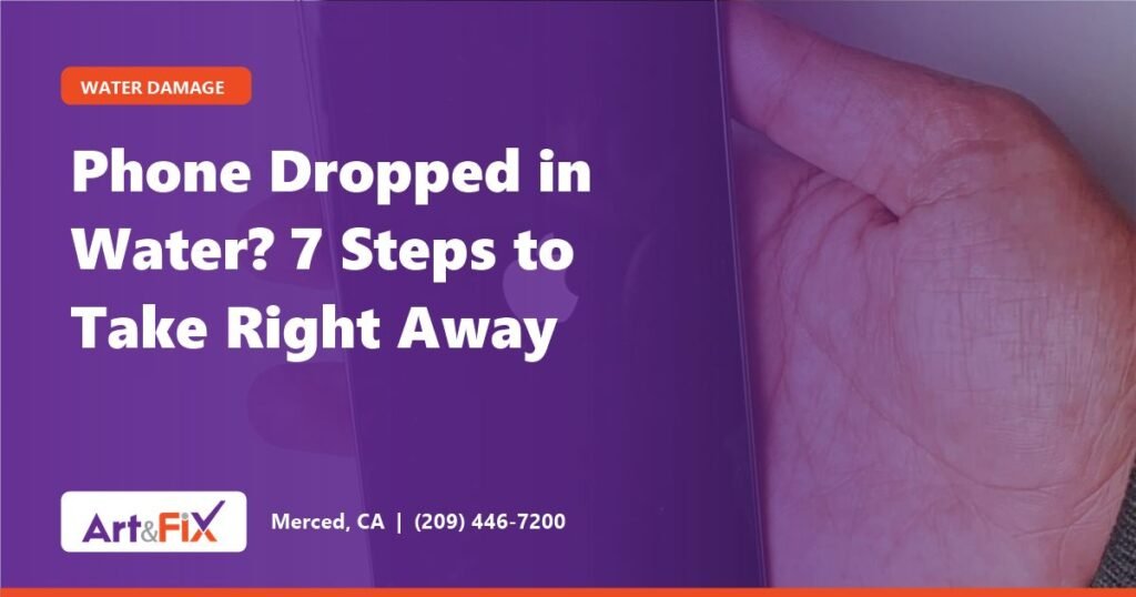 Phone Dropped in Water? 7 Steps to Take Right Away